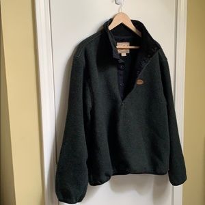 Woolrich mens pullover dark green size L